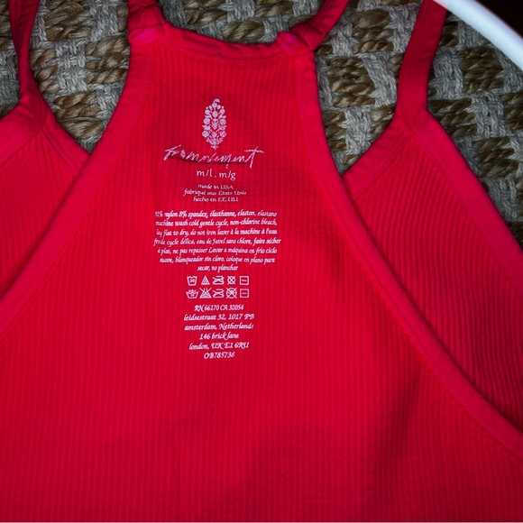 Fp Movement Happiness Runs Crop Tank, Hot Pink, Medium/Large - Picture 5 of 7